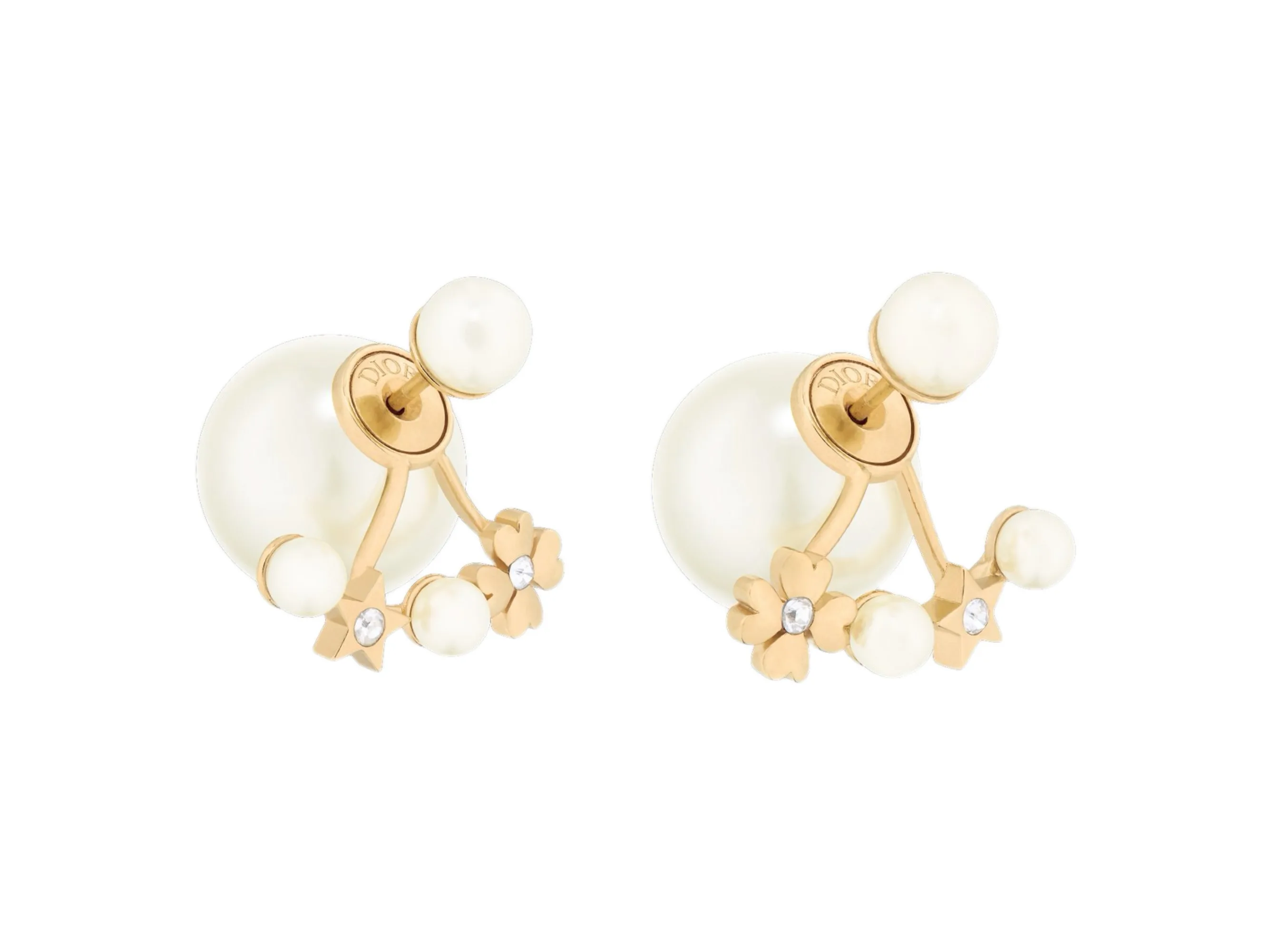 Dior Tribales Star and Clover Pearl Earrings D11517497