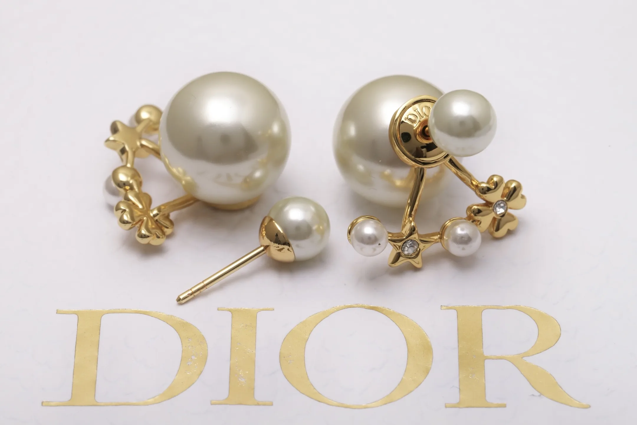 Dior Tribales Star and Clover Pearl Earrings D11517497 — view 7