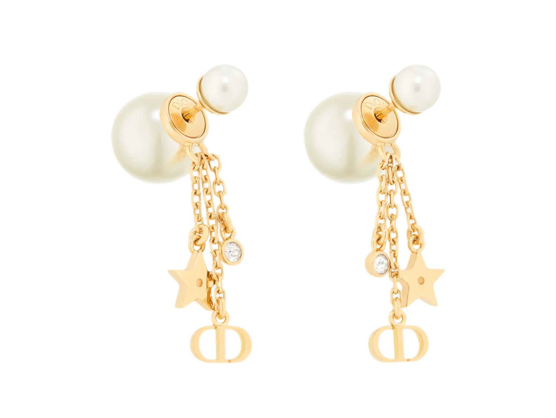 Dior Tribales Star and CD Tassel Earrings D14016675