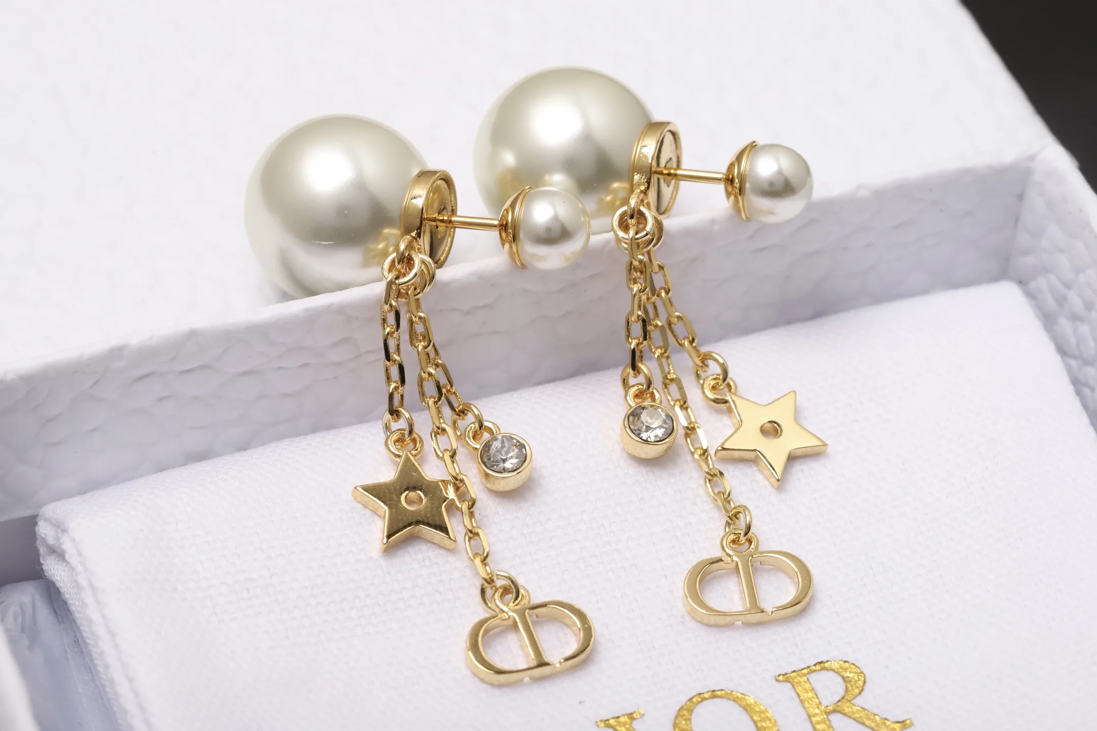 Dior Tribales Star and CD Tassel Earrings D14016675 — view 4