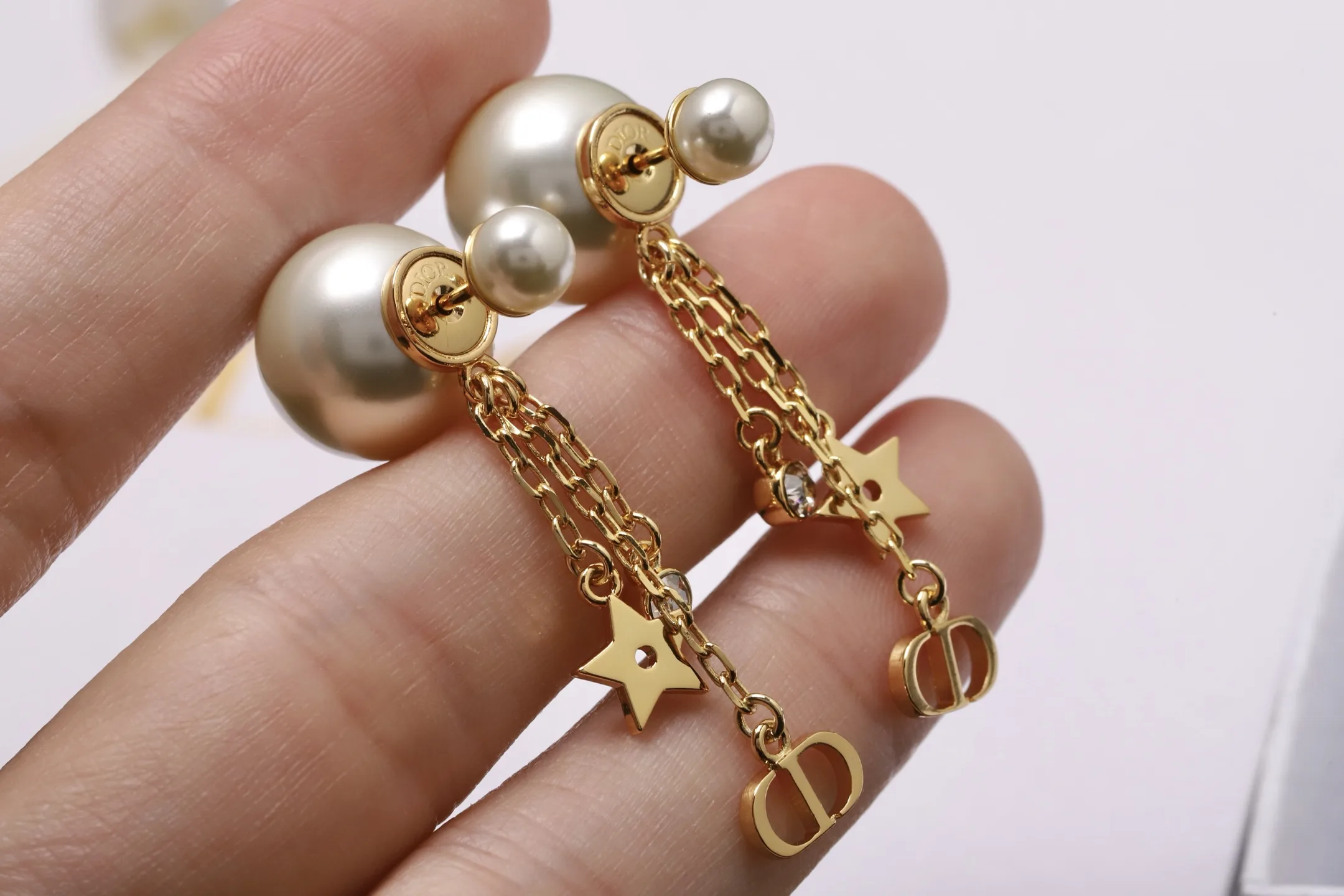 Dior Tribales Star and CD Tassel Earrings D14016675 — view 6