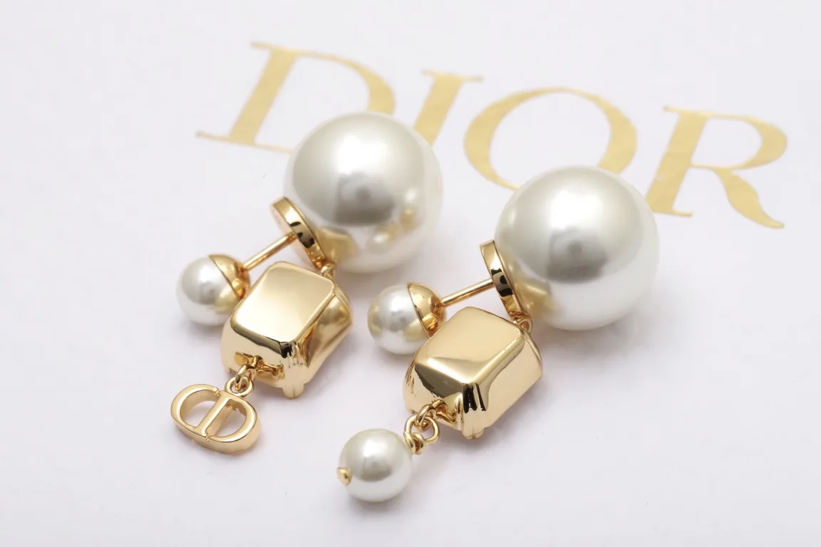 Tribales Crystal and Resin Pearl Drop Earrings D15517280 — view 5