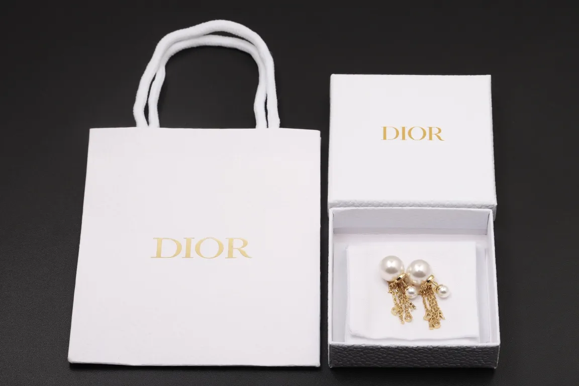Dior Tribales Pearl Tassel Earrings D13517290 — view 2