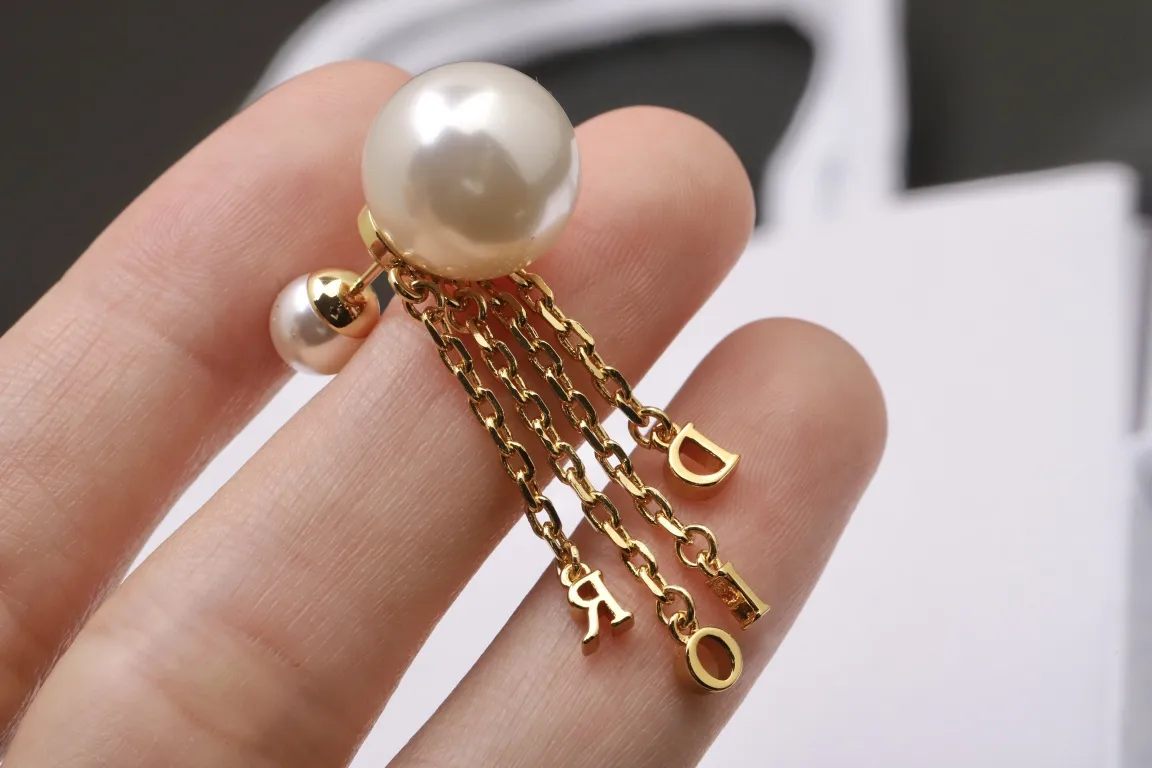 Dior Tribales Pearl Tassel Earrings D13517290 — view 5