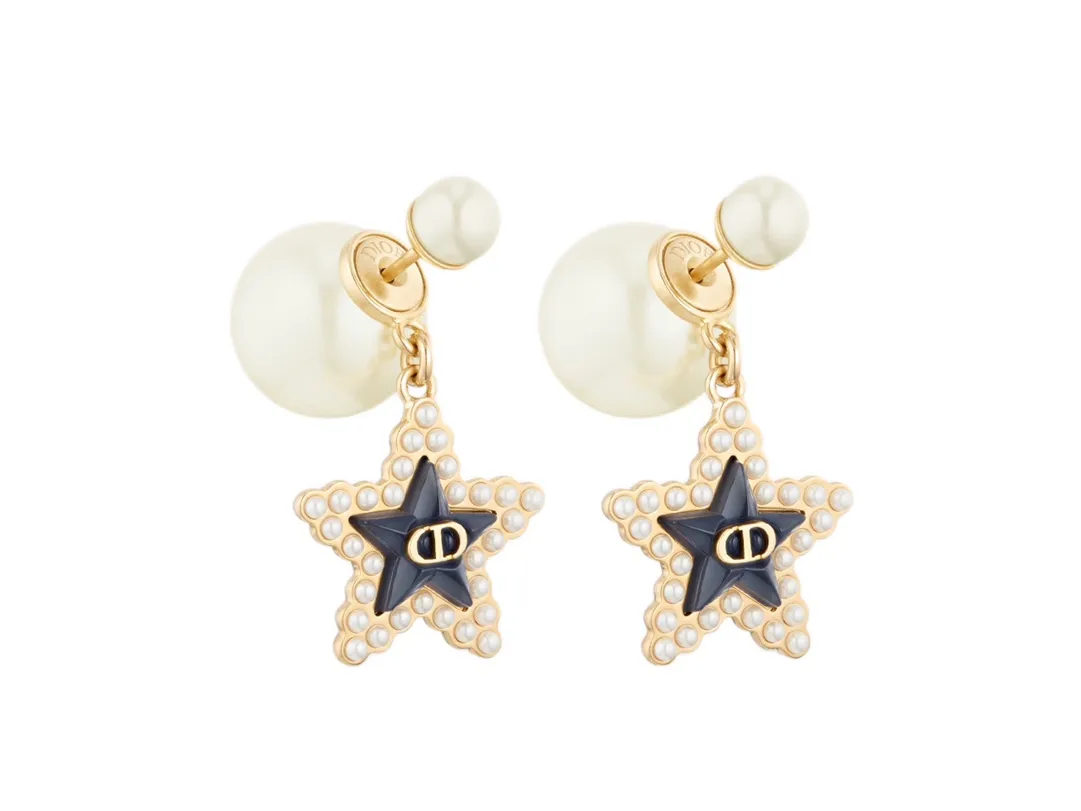 Dior Tribales Star and CD Logo Earrings D14517286