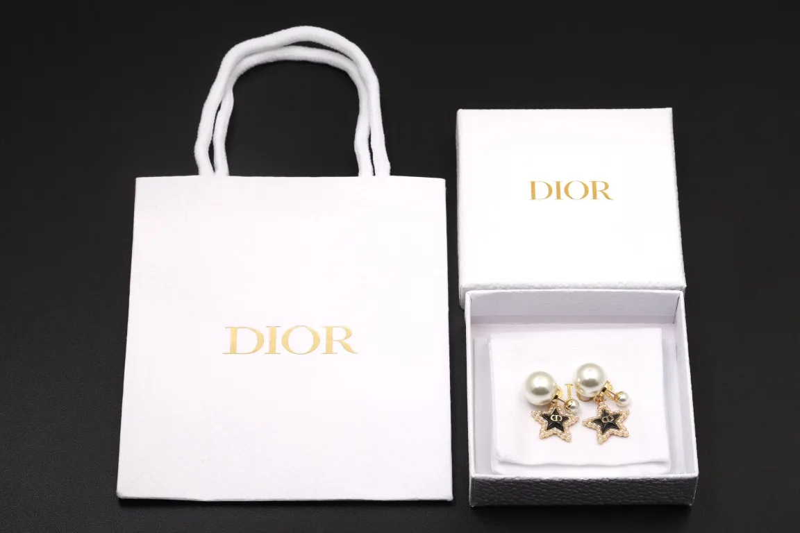 Dior Tribales Star and CD Logo Earrings D14517286 — view 2