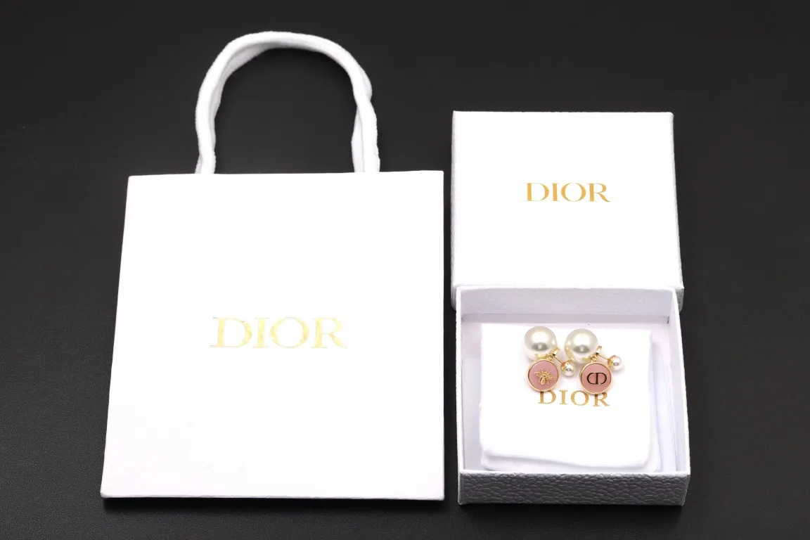 Dior Tribales Bee and CD Logo Earrings D14517282 — view 2