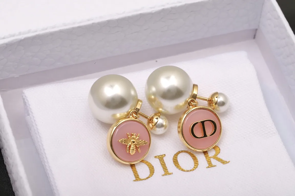 Dior Tribales Bee and CD Logo Earrings D14517282 — view 3