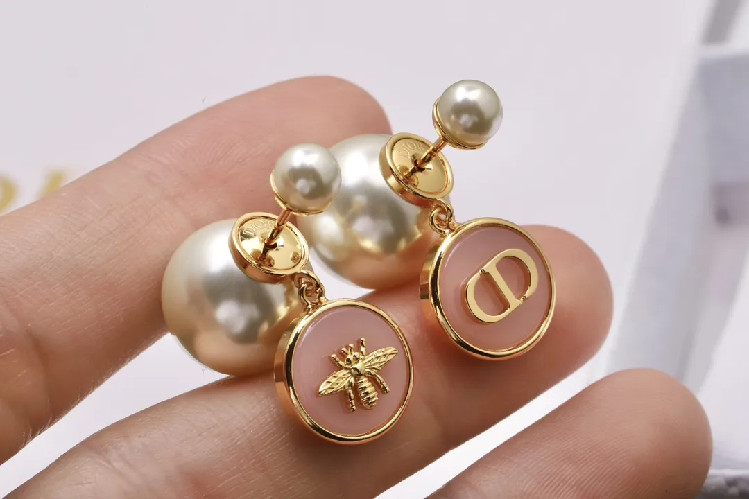 Dior Tribales Bee and CD Logo Earrings D14517282 — view 5
