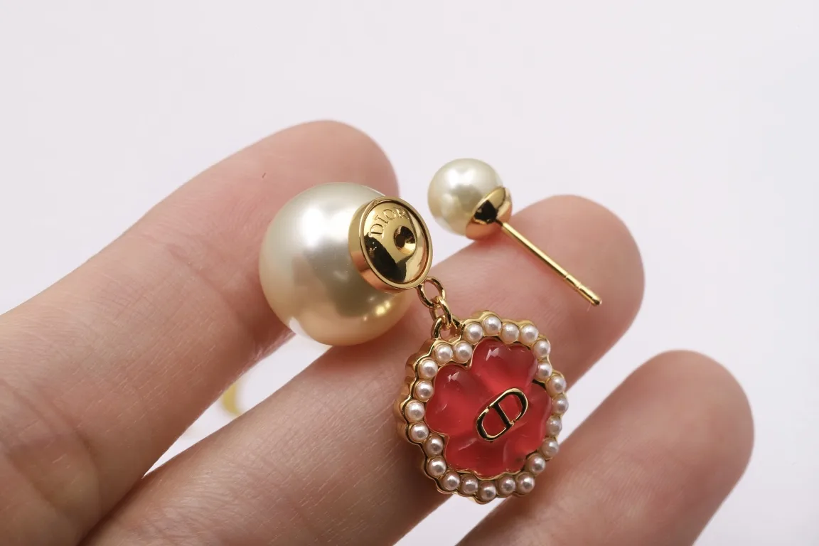 Dior Tribales Resin Flower Earrings D13517287 — view 6