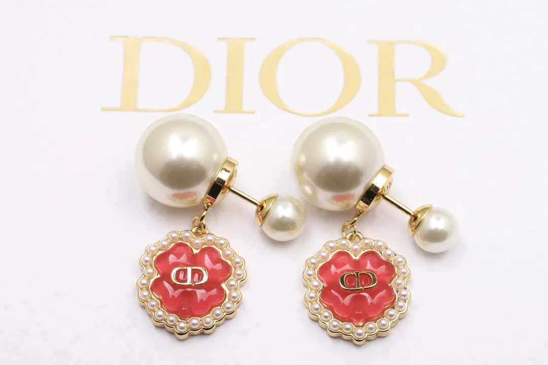 Dior Tribales Resin Flower Earrings D13517287 — view 7