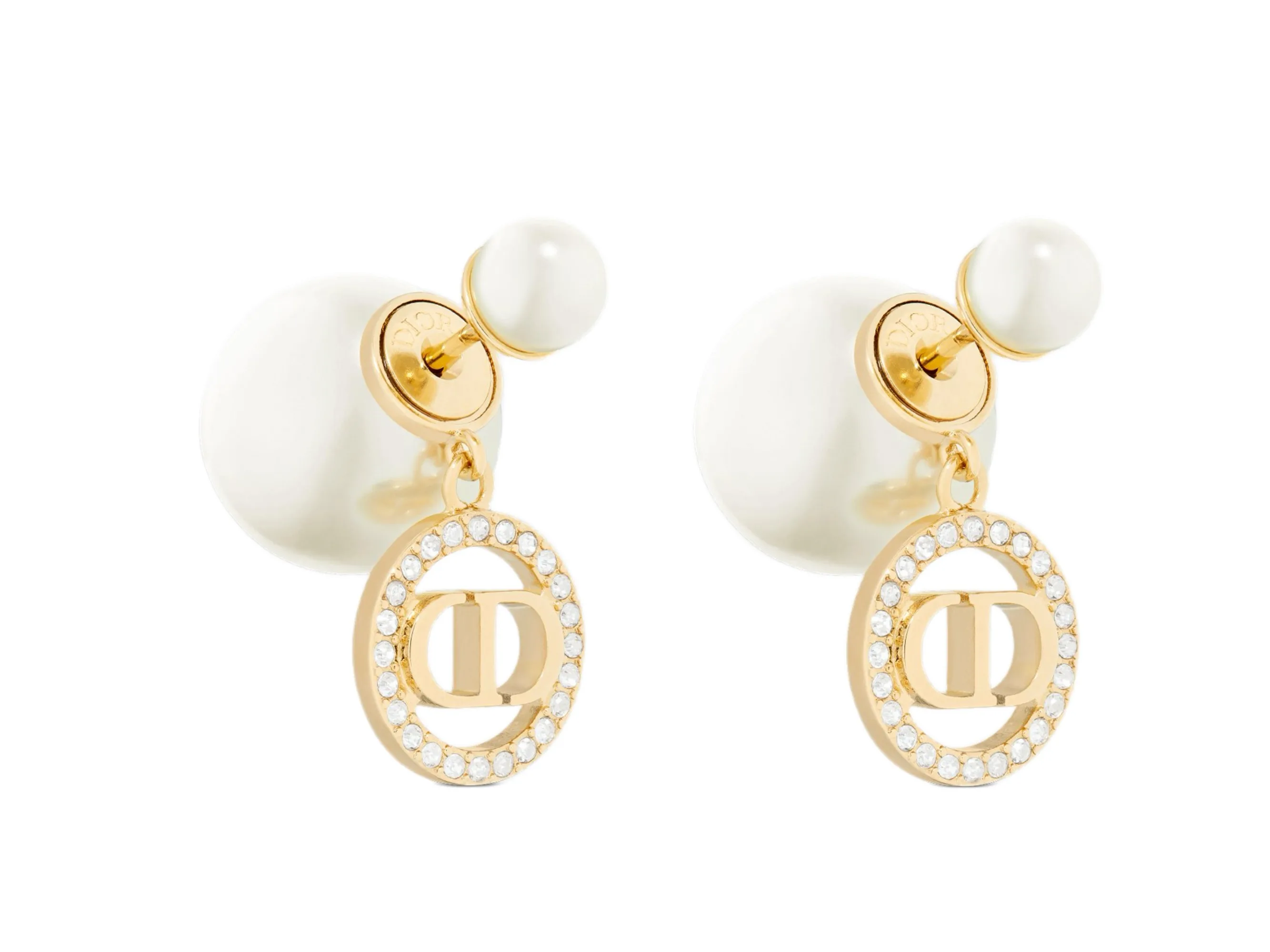 Tribales CD Crystal Pearl Earrings D14517494