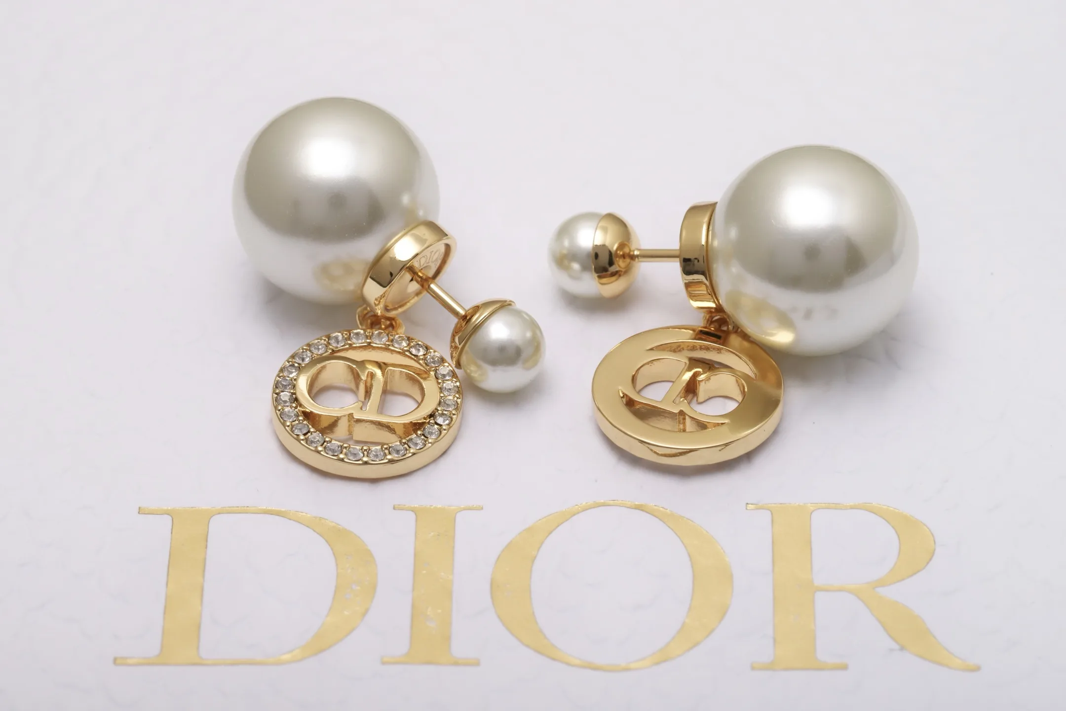 Tribales CD Crystal Pearl Earrings D14517494 — view 5