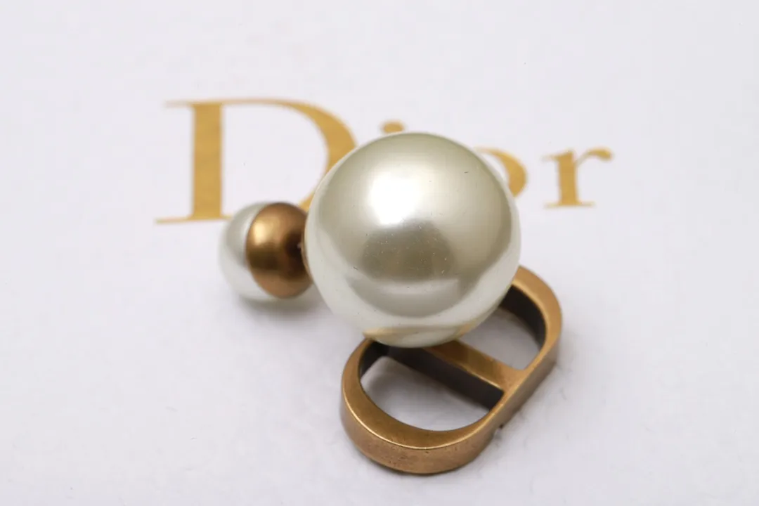 Dior Tribal CD Logo Pearl Earrings D13517590 — view 5