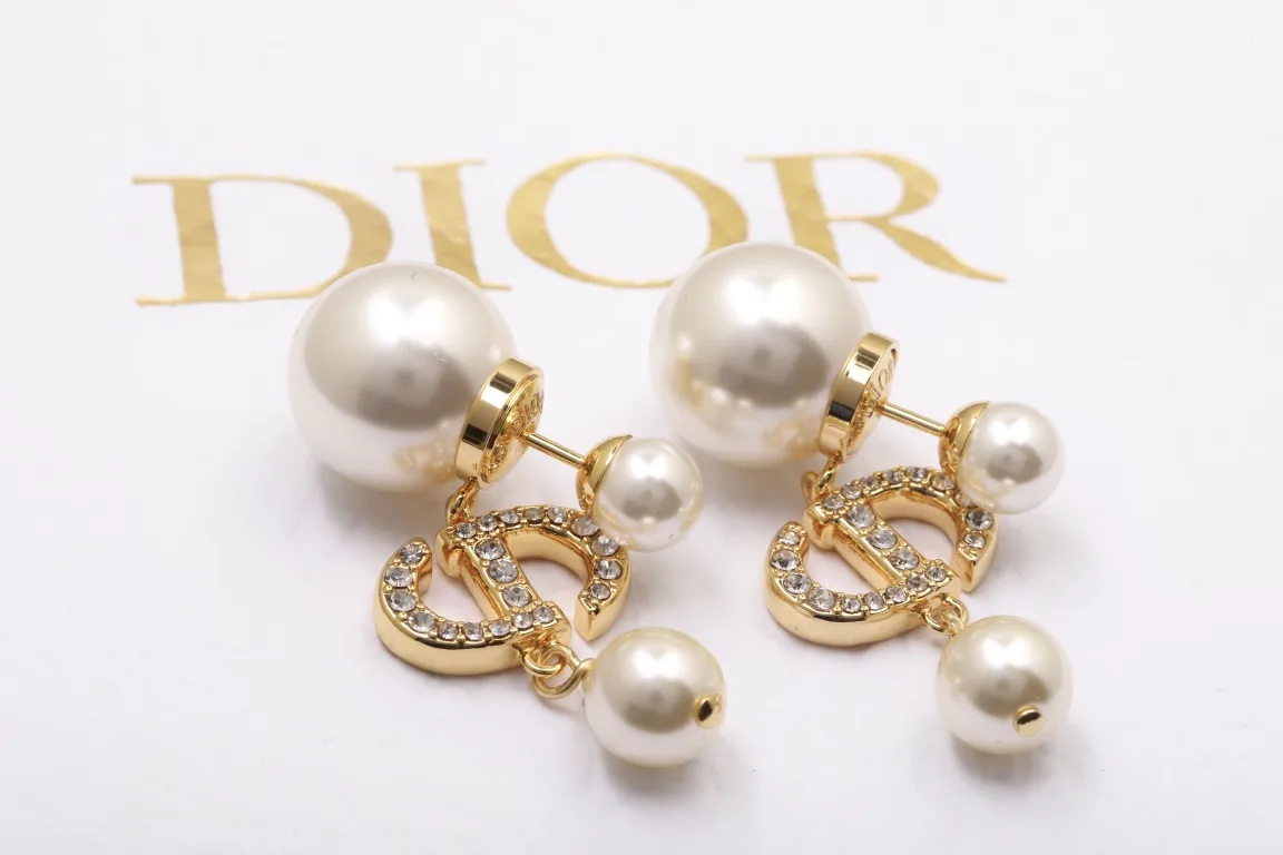 Dior Tribales CD Logo Crystal Earrings D14017295 — view 7