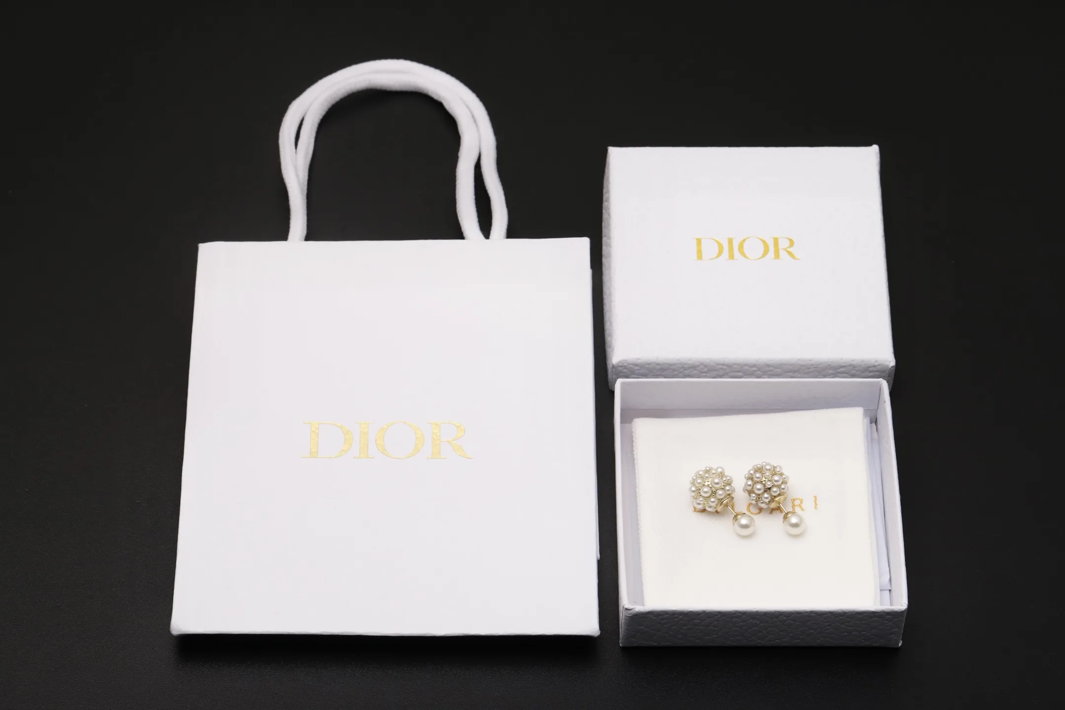 Dior Tribales Resin Pearl Earrings D12517689 — view 2