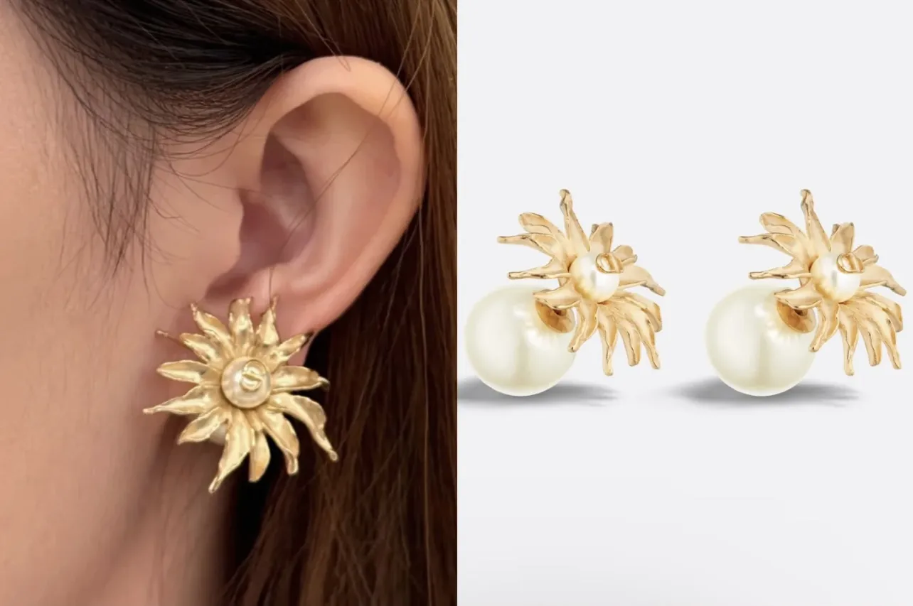 Dior Tribales Chardons Thistle Earrings D14017128 — view 9
