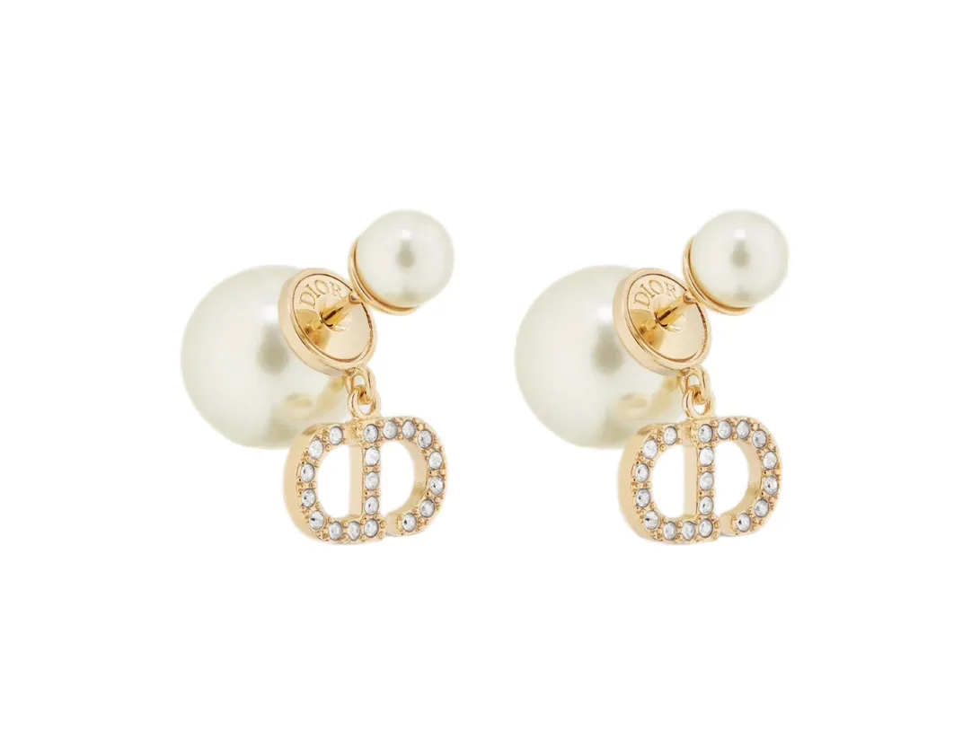 Tribales CD Logo Crystal Drop Earrings D14017283