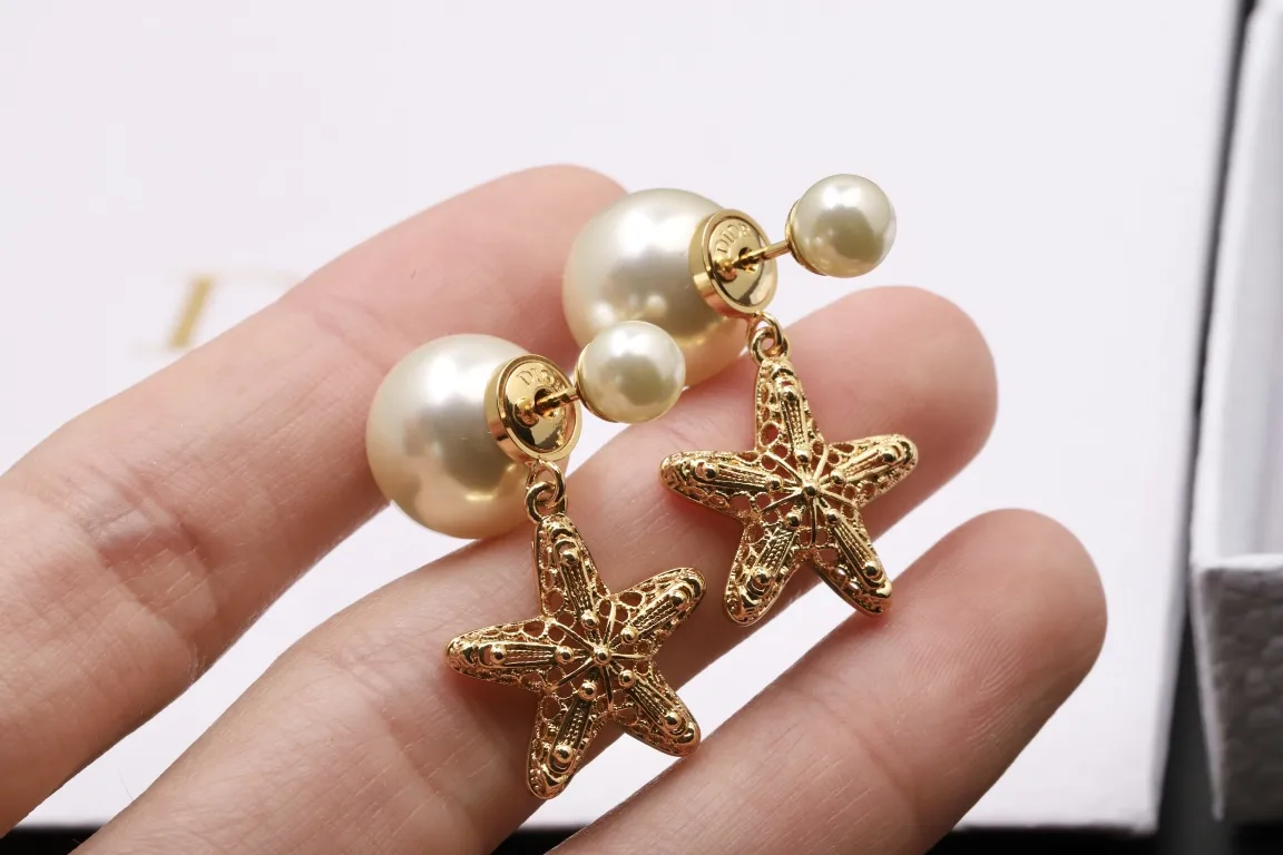 Dior Tribales Starfish Pearl Earrings D12517598 — view 4