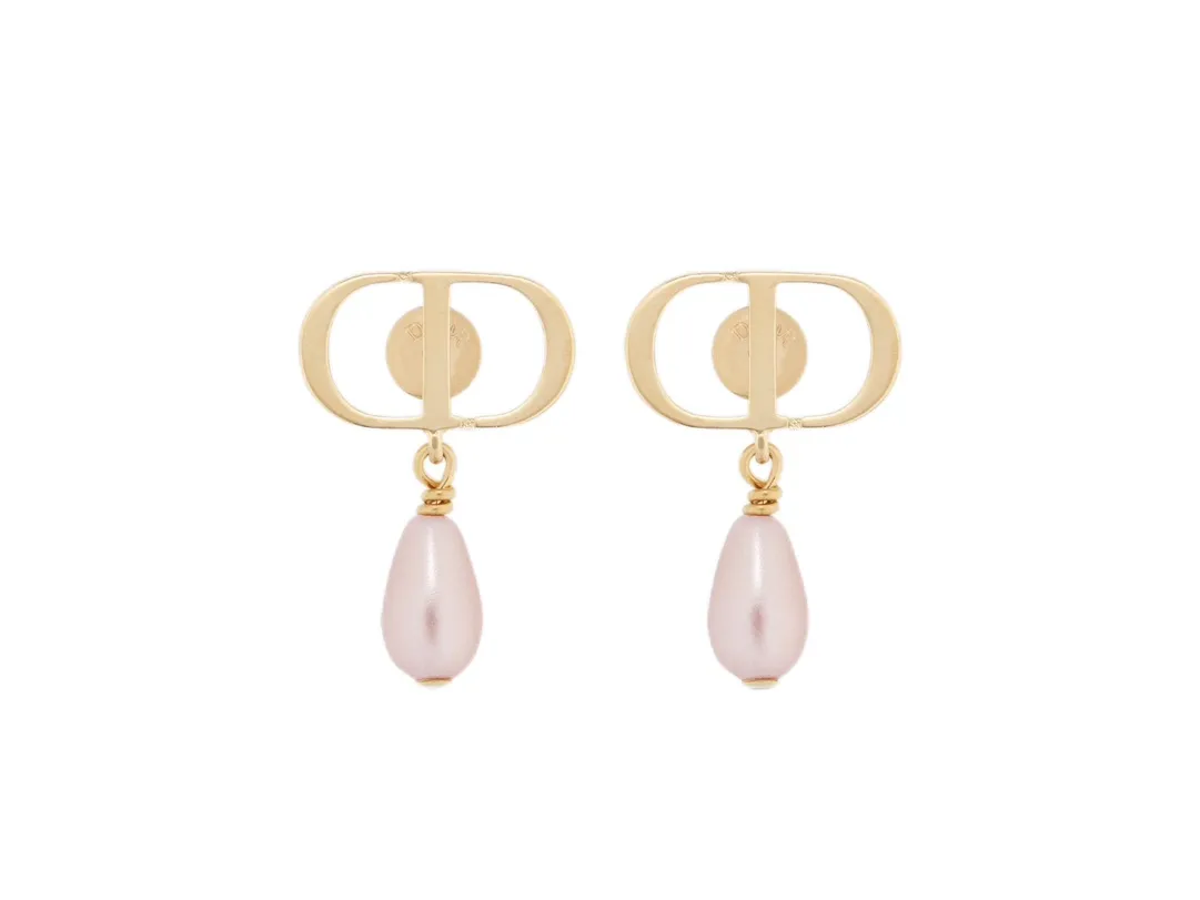 CD Logo Drop Pearl Earrings D13517726