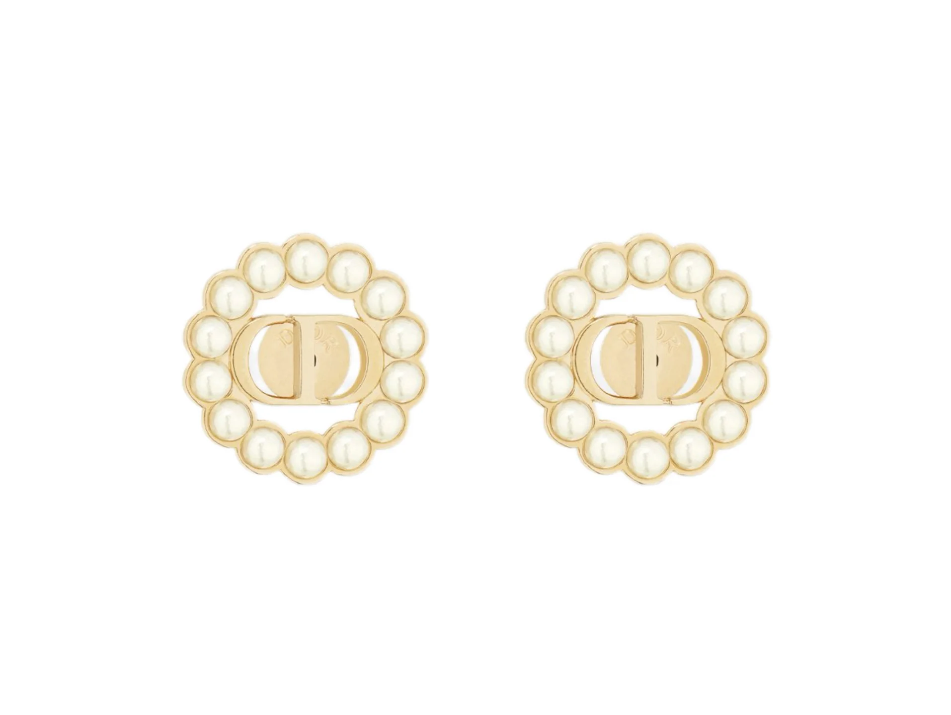 CD Logo Pearl-Effect Stud Earrings D13517210