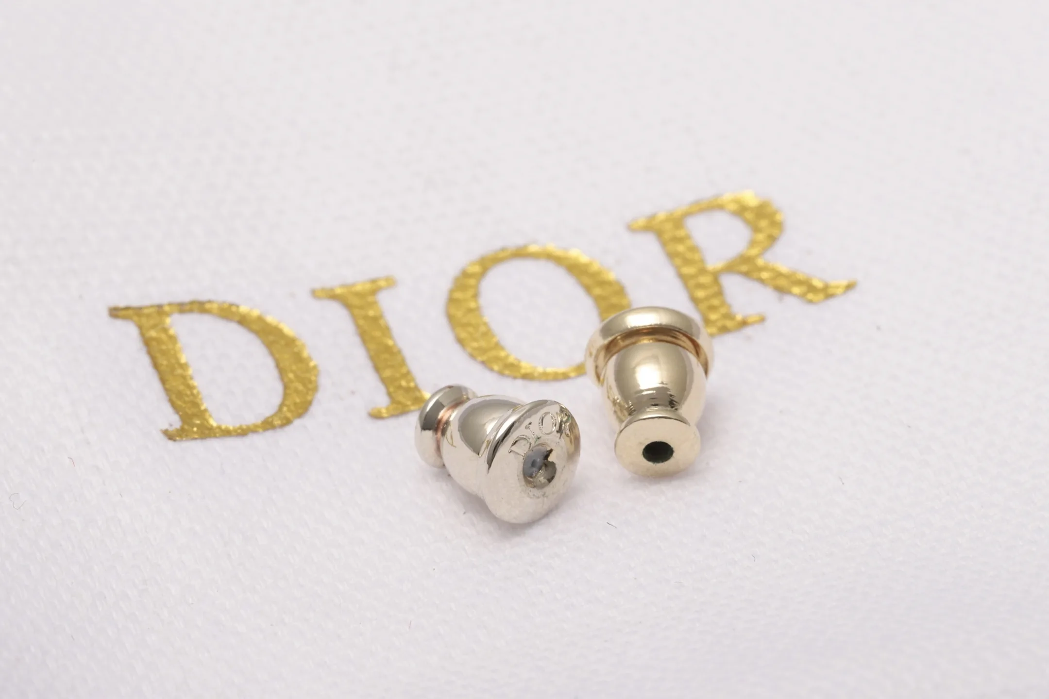 CD Logo Crystal-Embellished Stud Earrings D14017101 — view 6