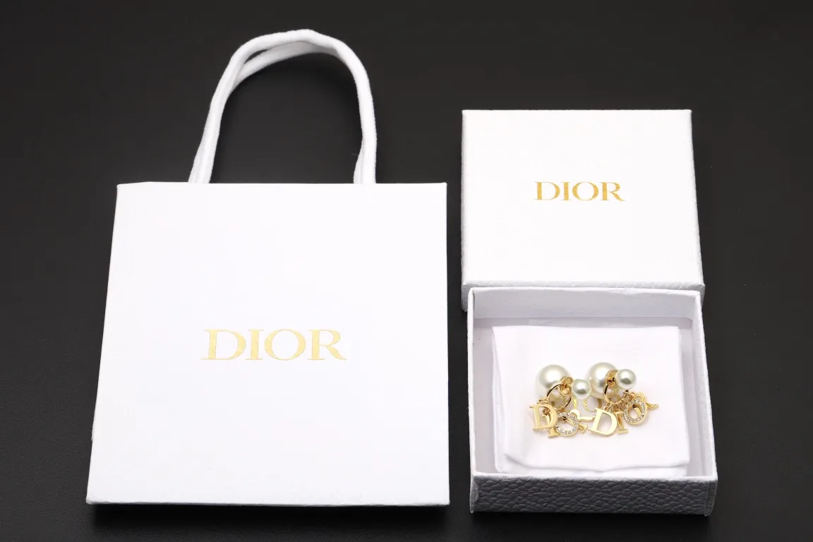 Dior Tribales Logo Charm Earrings D15017276 — view 2