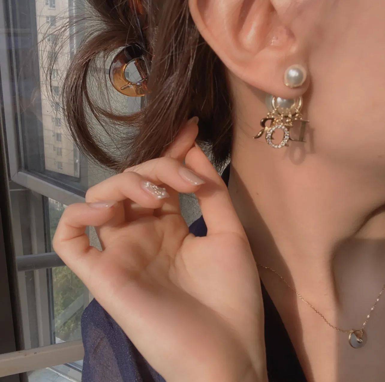 Dior Tribales Logo Charm Earrings D15017276 — view 8