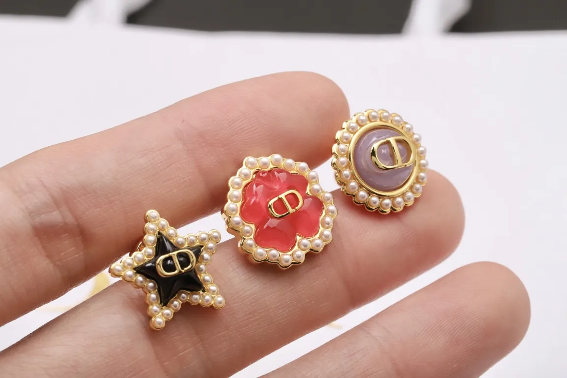 Petit CD Lucky Baroque Stud Earring Set D14517593 — view 4