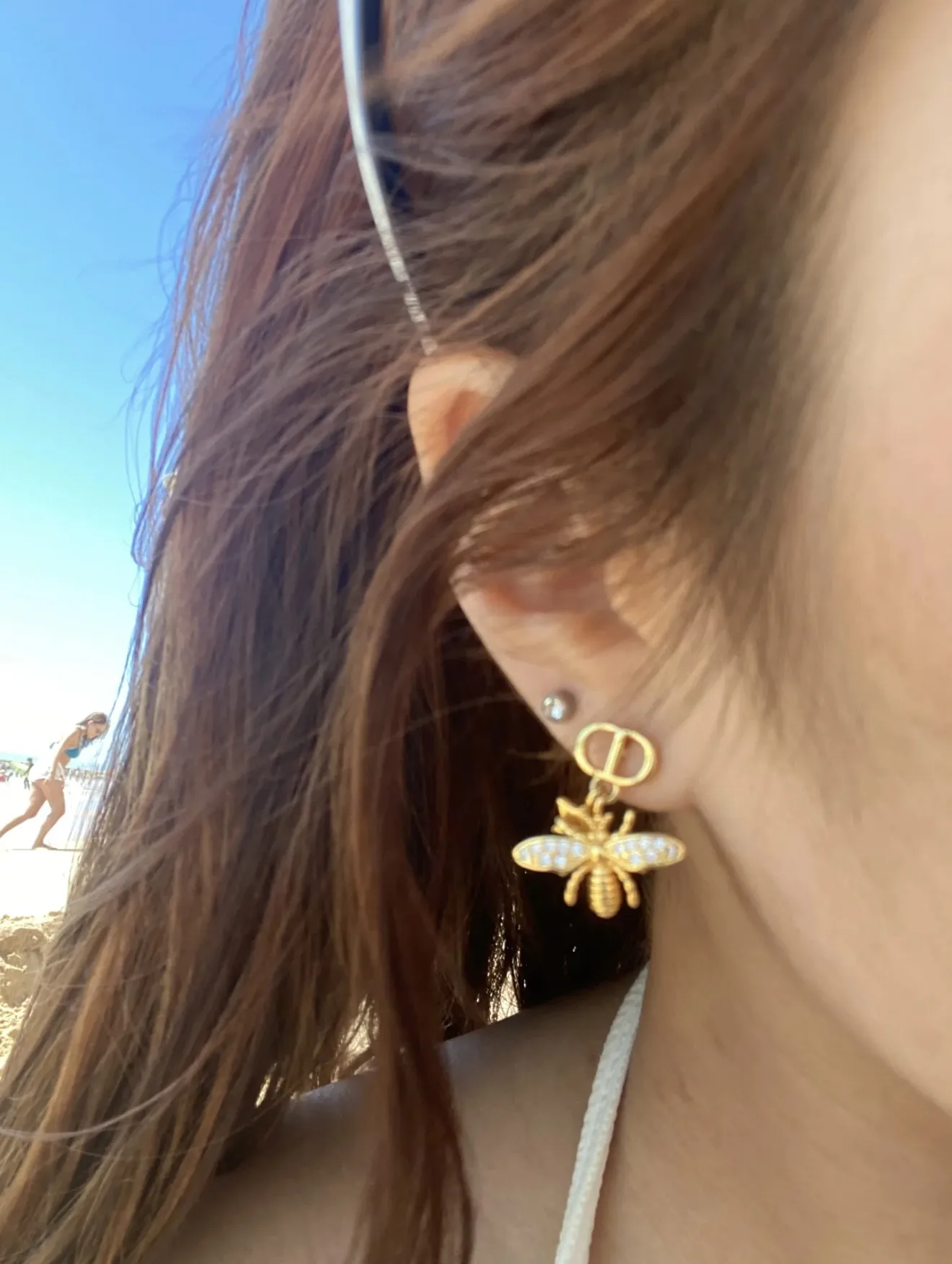 Petit CD Bee and Star Drop Earrings D12017660 — view 9