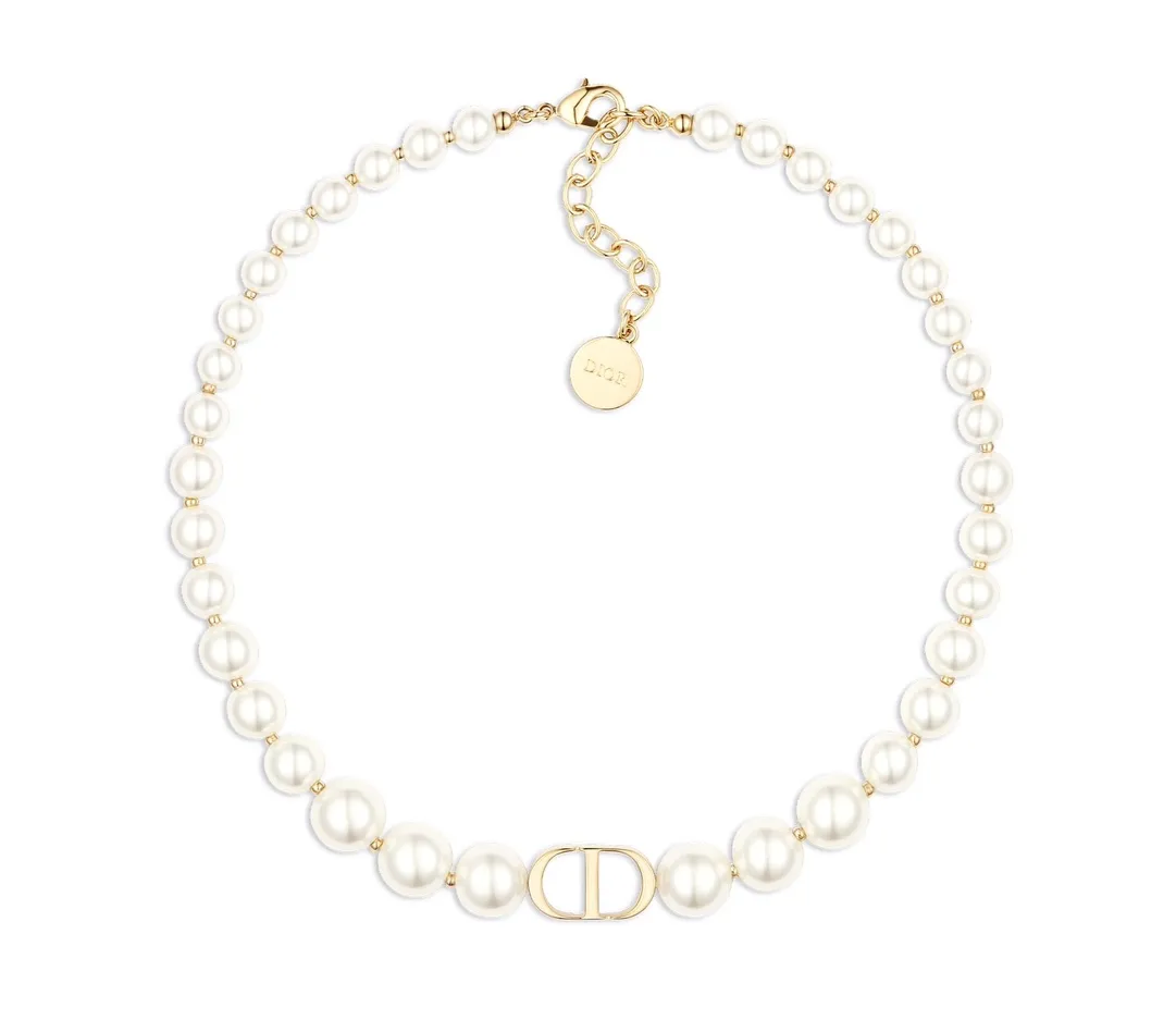 30 Montaigne CD Pearl Choker Necklace D18016767
