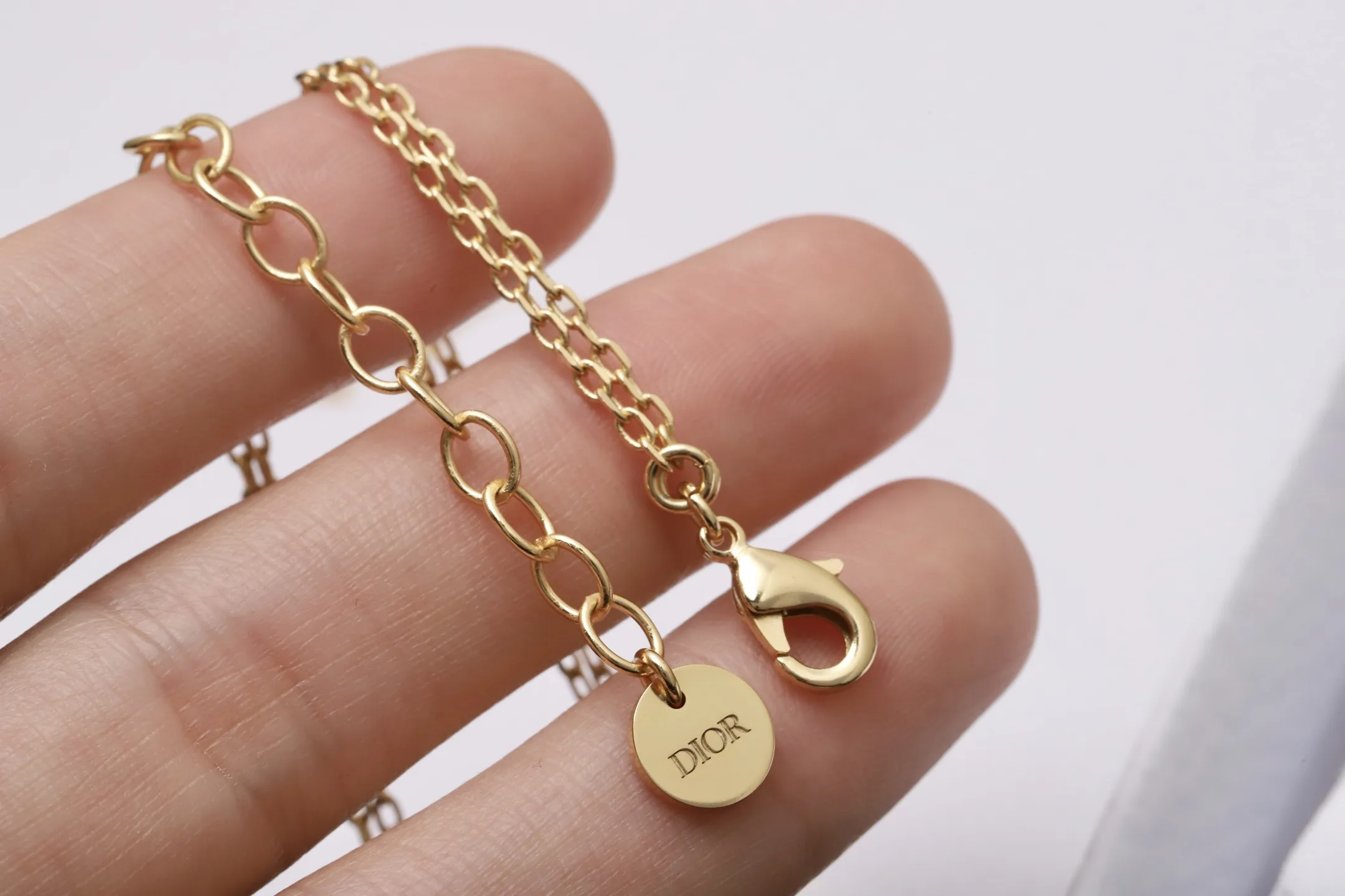 CD Bee Crystal Pendant Necklace (Gold-Plated Brass) D14517629 — view 6