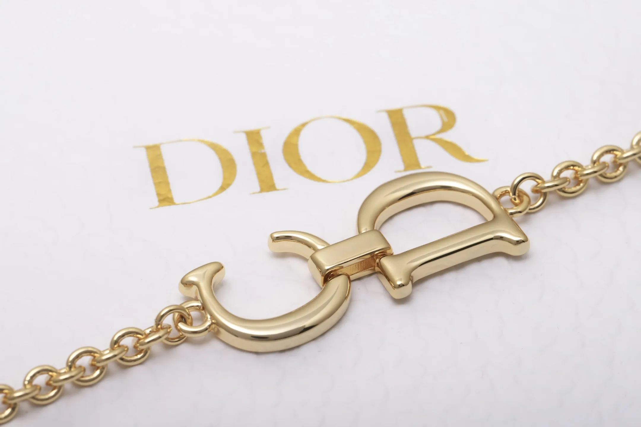 Saddle CD Link Necklace D12017490 — view 7