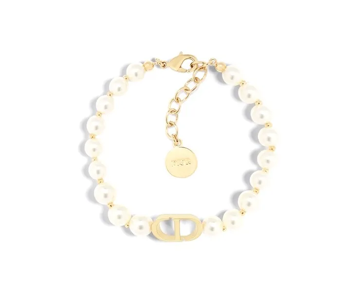 CD Navy Resin Pearl Bracelet D15517258