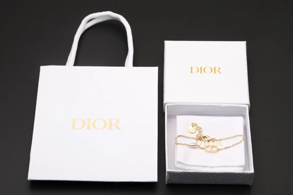 CD Navy Bracelet with Resin Pearl D13517263 — view 2