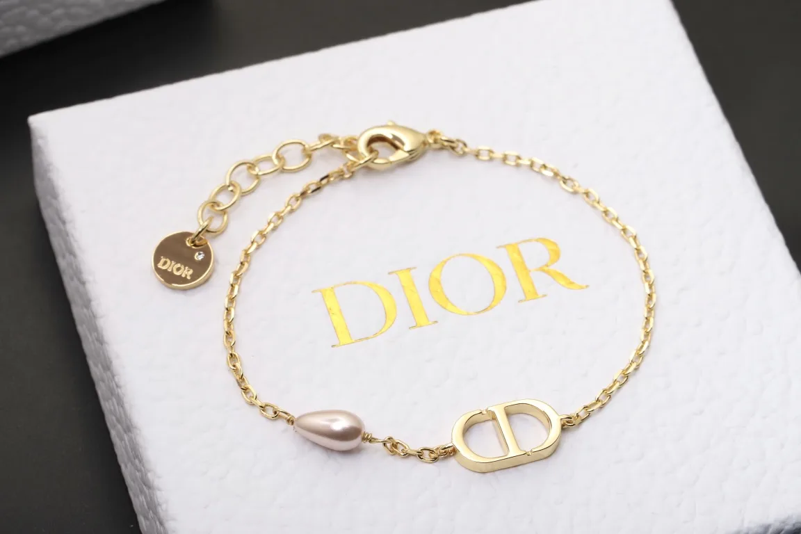 CD Navy Bracelet with Resin Pearl D13517263 — view 6