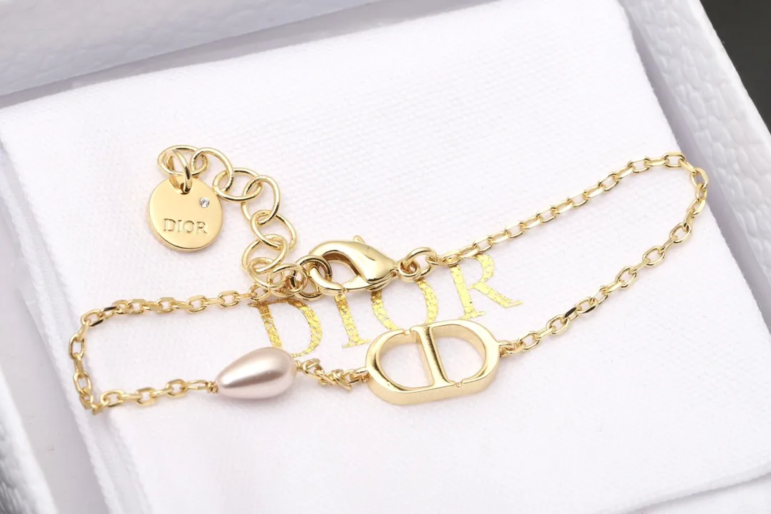 CD Navy Bracelet with Resin Pearl D13517263 — view 7