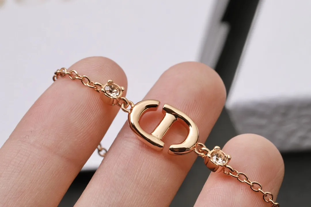 CD Navy Crystal-Embellished Bracelet (Gold-Plated Brass) D13017465 — view 4