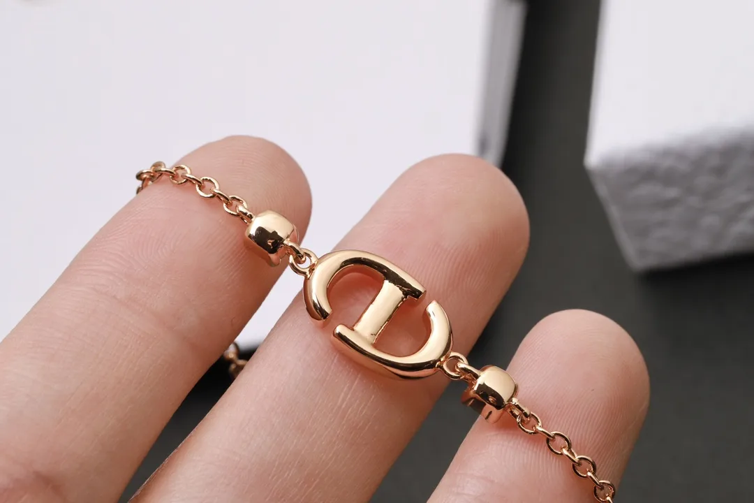 CD Navy Crystal-Embellished Bracelet (Gold-Plated Brass) D13017465 — view 5