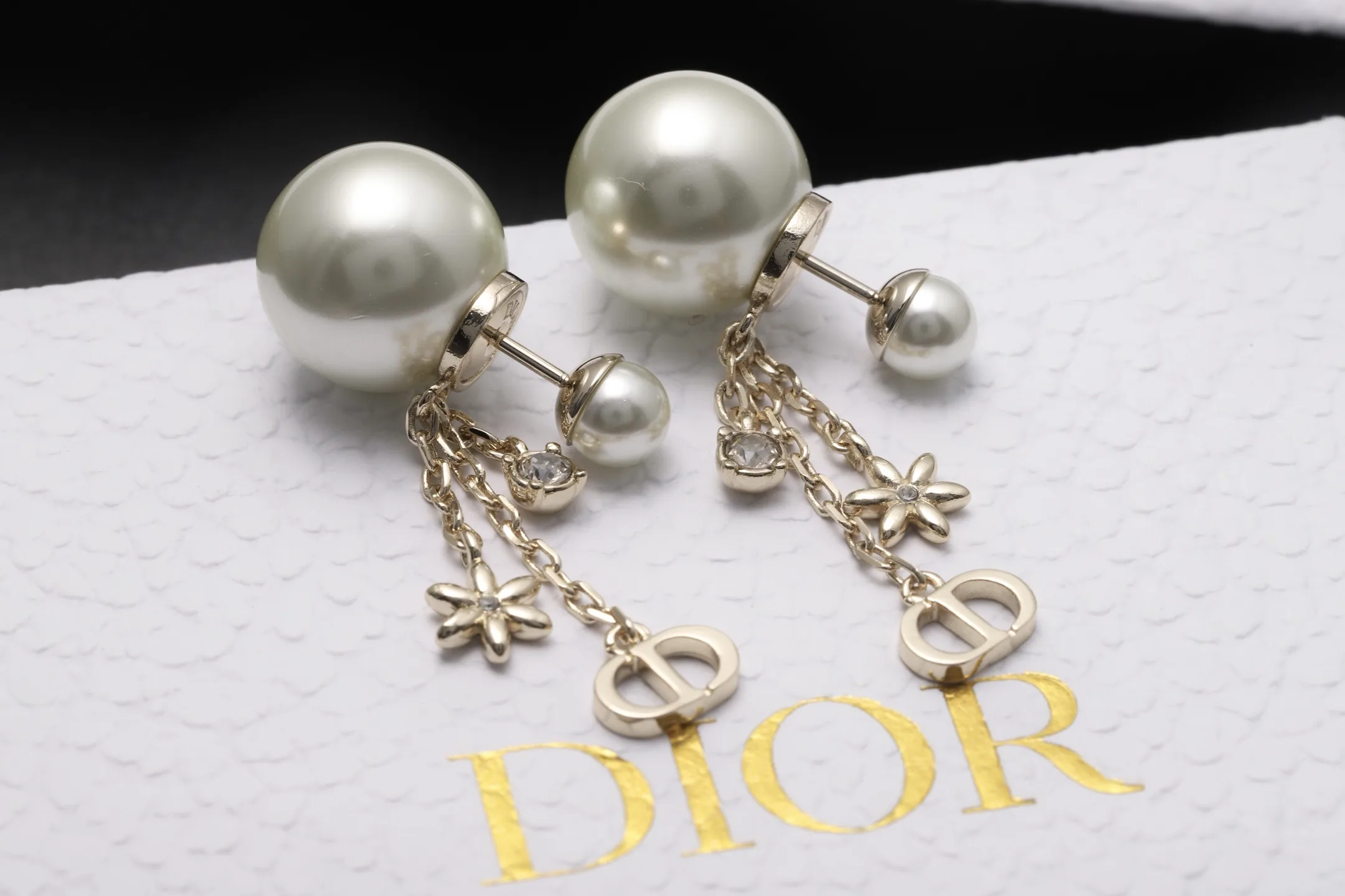 Tribales Tassel Pearl and Crystal Earrings D14017069 — view 4
