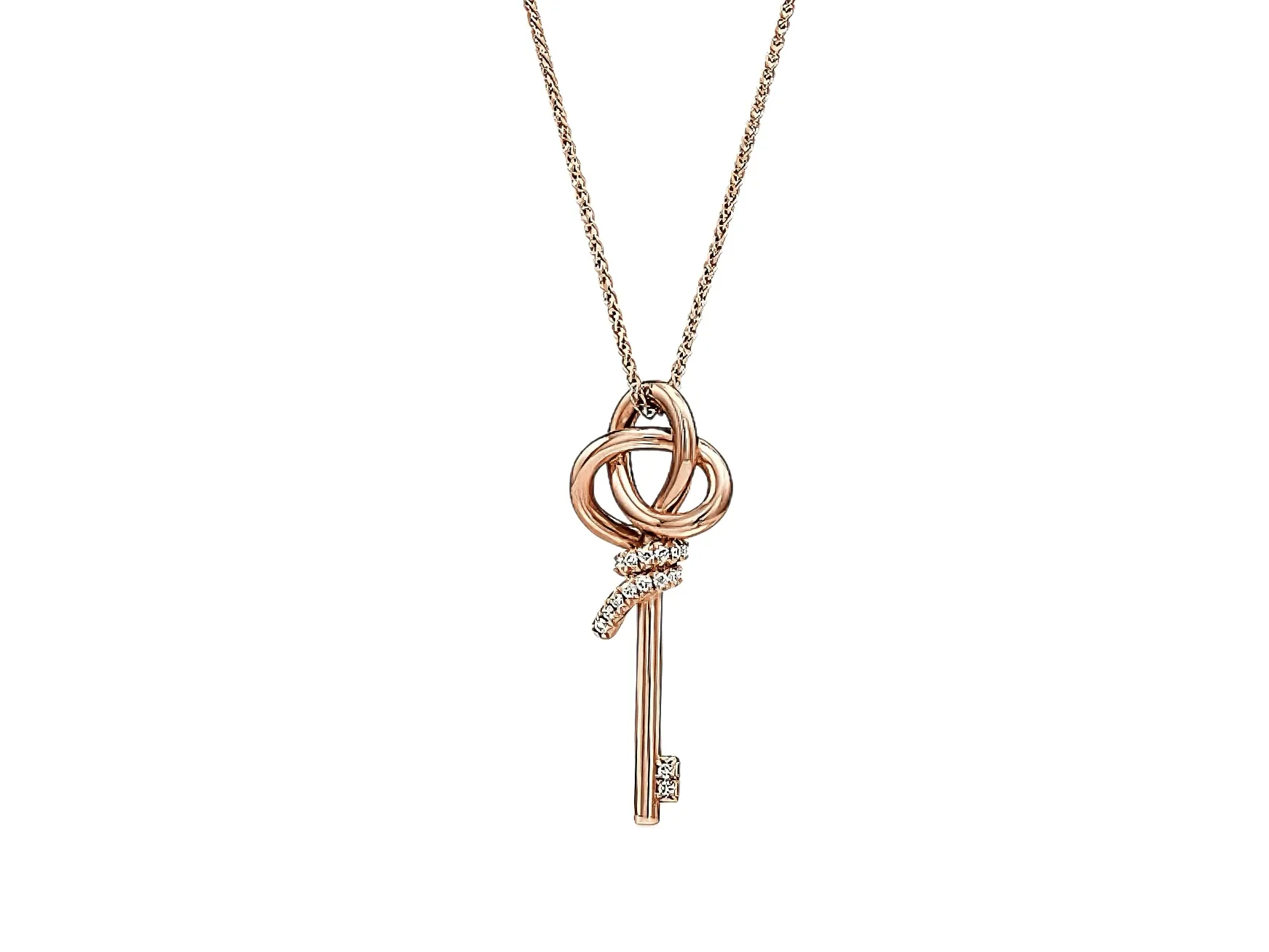 Tiffany Keys Knot Key Pendant Necklace (Sterling Silver) D29517017