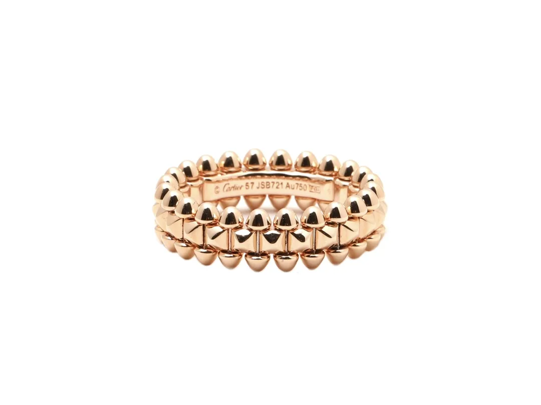 Clash de Cartier Studded Ring (Gold-Plated Brass) D19017079
