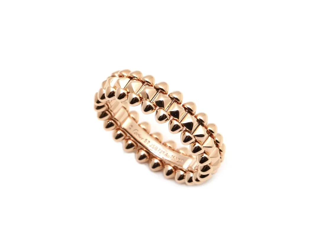 Clash de Cartier Studded Ring (Gold-Plated Brass) D19017079 — view 2
