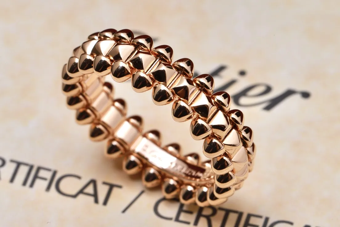 Clash de Cartier Studded Ring (Gold-Plated Brass) D19017079 — view 6