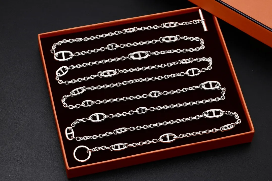 Farandole Long Link Necklace (Gold-Plated Brass) D34017605 — view 2
