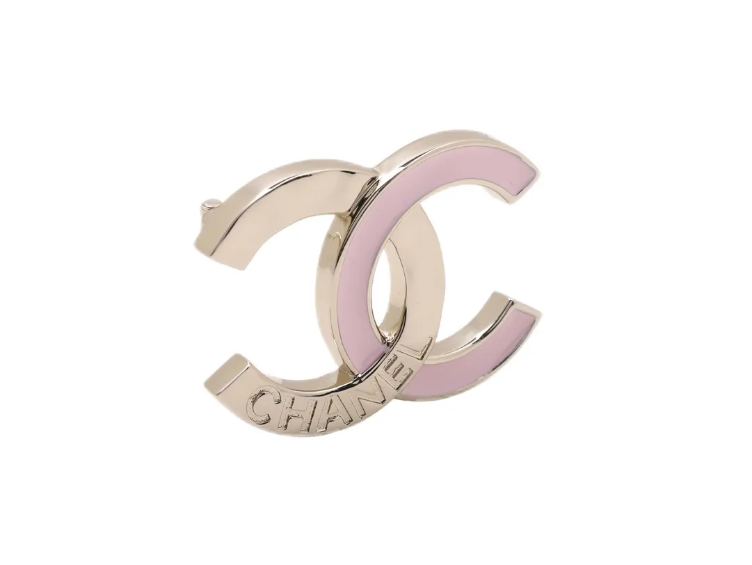 Enamel Double C Logo Brooch D14517236