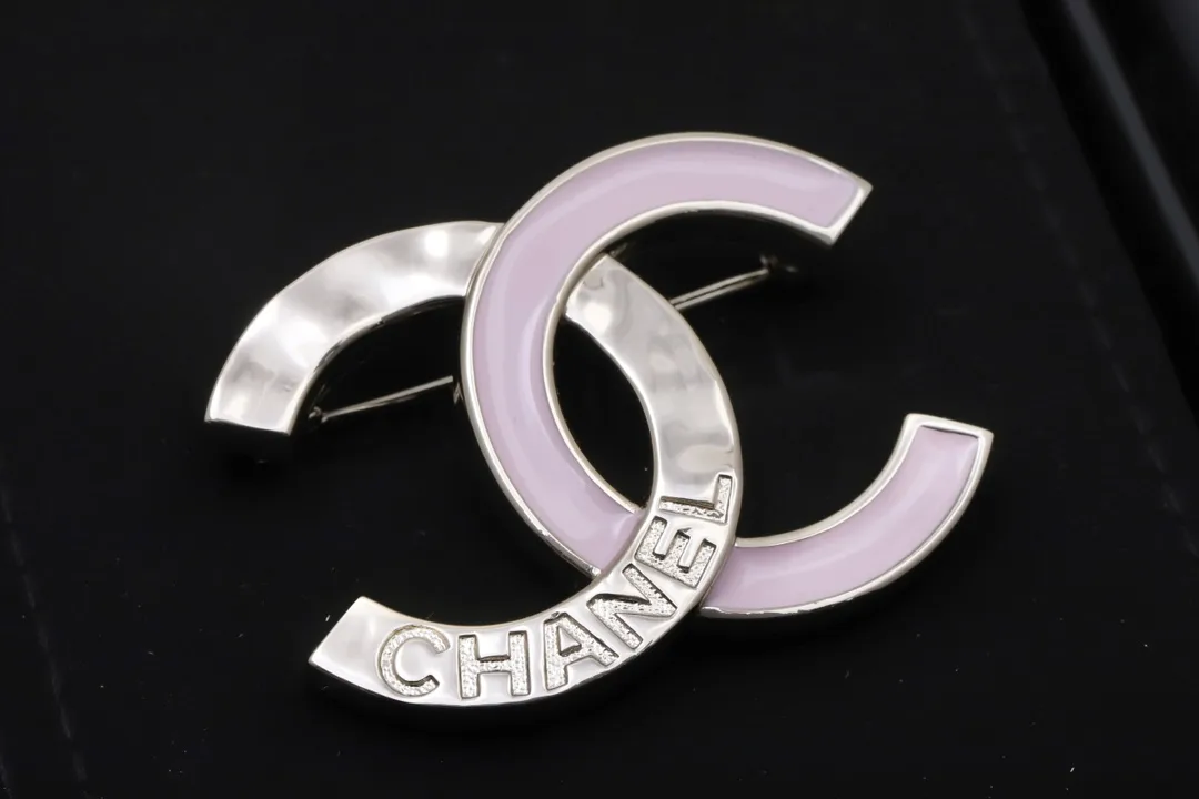 Enamel Double C Logo Brooch D14517236 — view 3