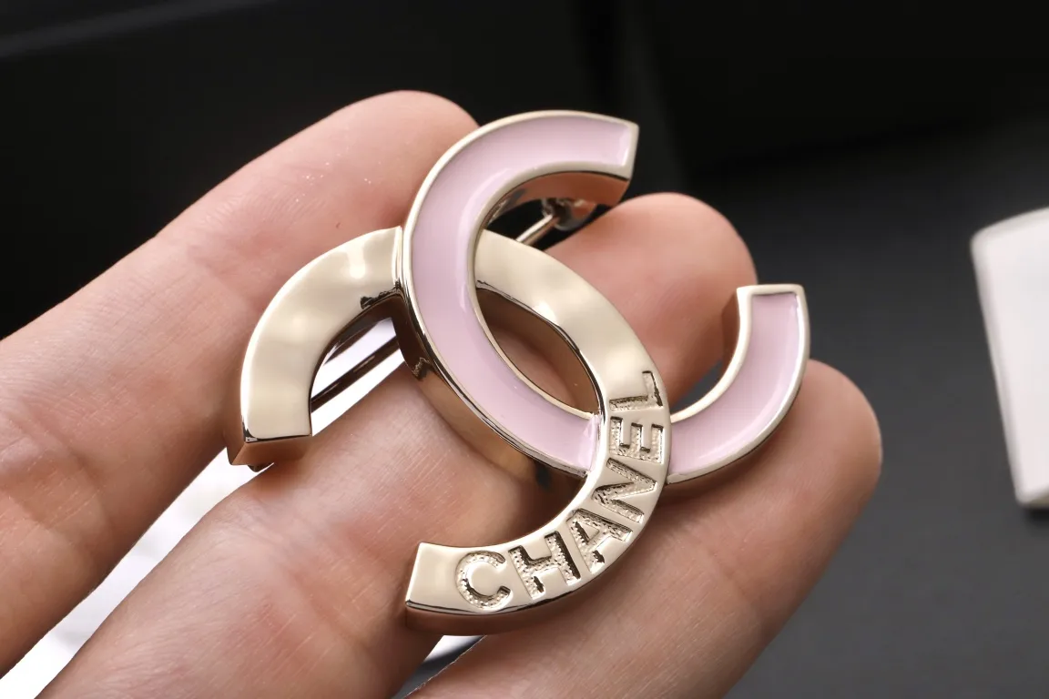 Enamel Double C Logo Brooch D14517236 — view 5