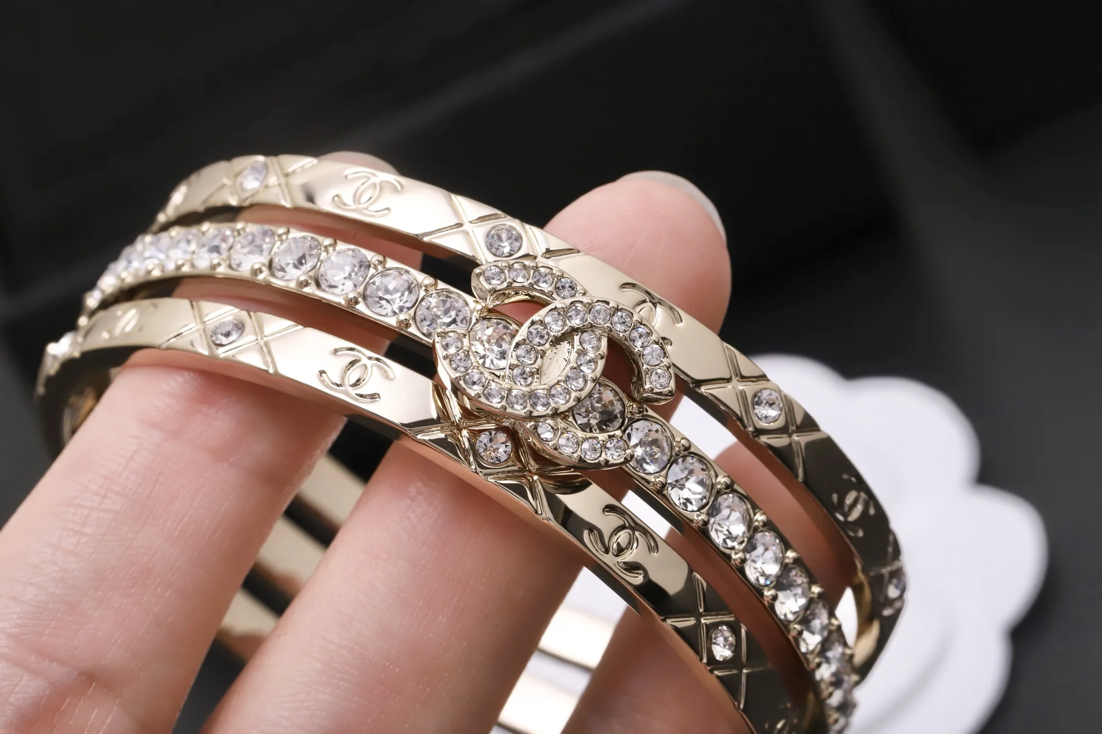Coco Crush Inspired Crystal Bangle Set D24517644 — view 4
