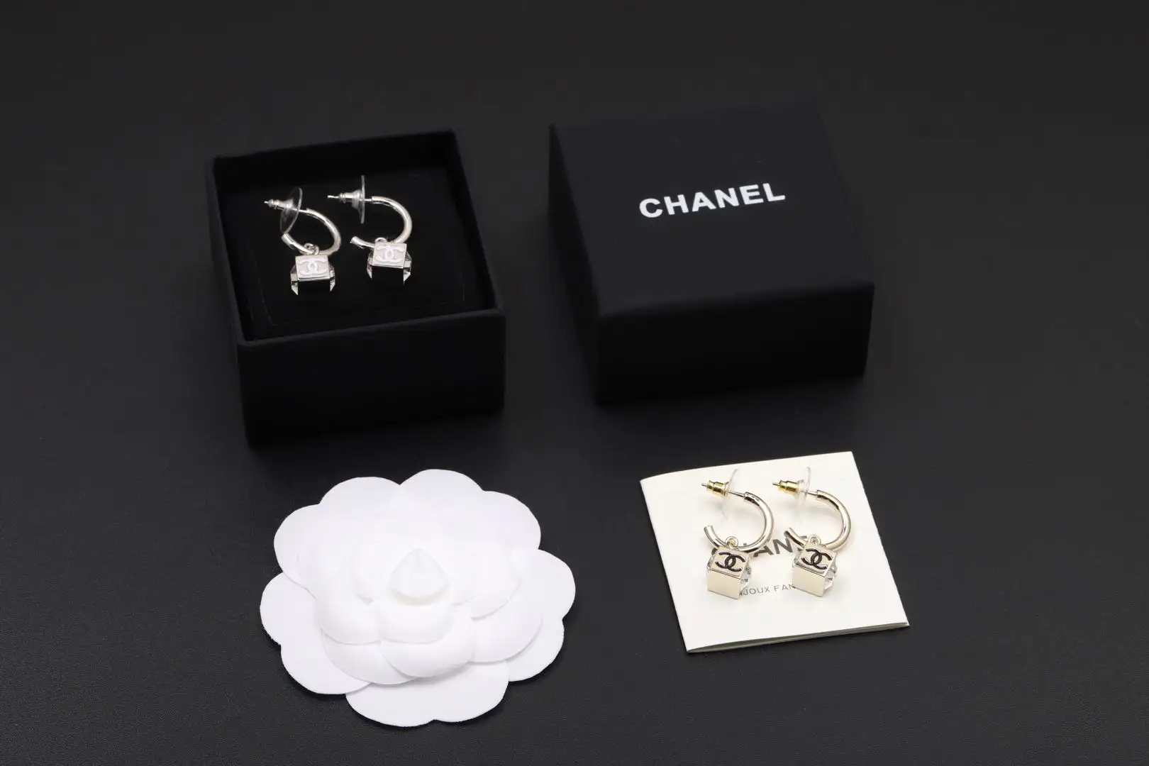 Crystal Cube Hoop Earrings D14517428